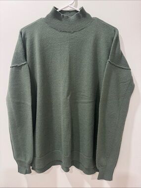 Staccato Women's Turtleneck Sweater in Olive Green